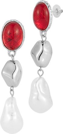 Sphera Milano Silver Plated Cz Earrings