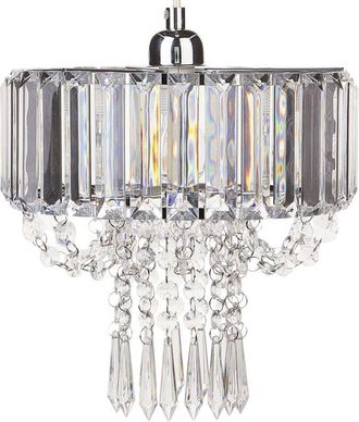 Beliani Chandelier ADORN Metal Transparent