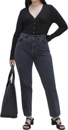 Everlane 90S Cheeky Hourglass Jeans In Washed Black