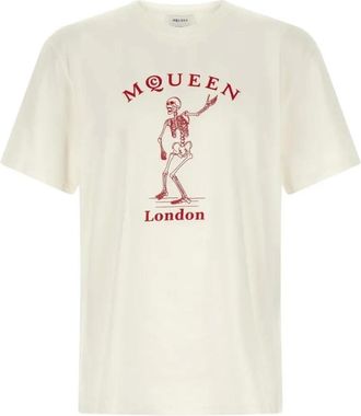 Alexander McQueen Hombre, Camisetas, Blanco, Talla: XL