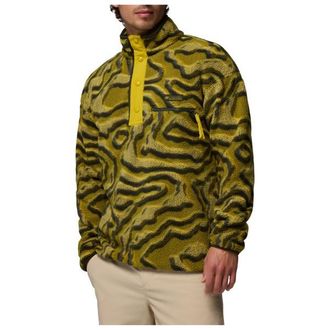 Columbia Helvetia II Printed Half Snap Fleece Fleecepullover f&uuml;r Herren | oliv