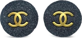 Chanel Orecchini a bottone 1994 - Grigio