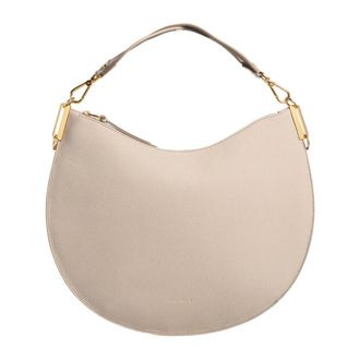 Coccinelle Sunup Grote Tas met Handvat - Dames - Handtassen - Beige - ONE Size - Leer - Tassen