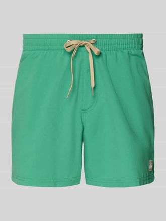 Quiksilver Regular Fit Badehose mit Logo-Patch Modell Everyday in Gruen, Gr&ouml;&szlig;e XXL