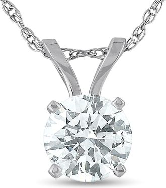 Pompeii3 5/8 Ct Diamond Solitaire Pendant Necklace Available in 14k White or Yellow Gold