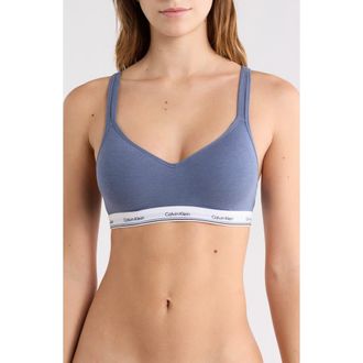 Calvin Klein Padded Wire Free Bralette in Scorched Denim at Nordstrom Rack, Size Medium