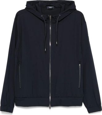 Herno Felpa con logo e cappuccio - Blu