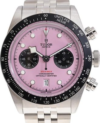 Tudor Black Bay Chronograph Automatic Chronometer Pink Dial Mens Watch M79360N-0019