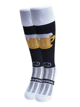 Wackysox Must Get Beers Knee Length Sports Socks, Rugby Socks, Hockey Socks
