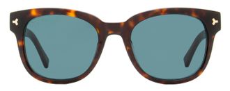 Bally BY0033H Soft Rectangular Acetate Sunglasses - Havana