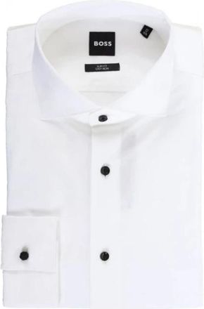 HUGO BOSS Hank Kent Shirt - Heren - Zakelijke Overhemden - Wit - 3XL - Katoen - Overhemden