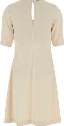 Herno Womens Mezza Dress White Polyester Elastane