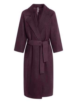 Liviana Conti Wayne belted coat - Purple