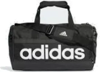 adidas Essentials Linear Duffel Bag Black White HT4744