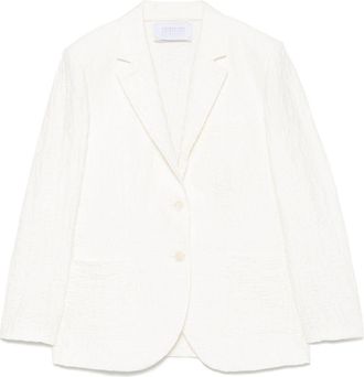 Harris Wharf London Harris Wharf London Womens Crinkled Shoulder-Pads Blazer