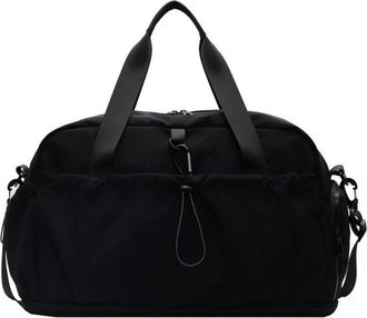 Generic Compatible For Travel Bag Large Capaci ort Trip Dry Wet Separation Sports Fitn Tourism Storage Lage(Black - expandable)