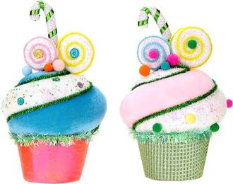 Mark Roberts Set Of 2 Cupcake Decorations