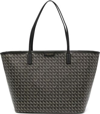 Tory Burch Black Ever-Ready Zip Tote Bag - Womens - Cotton/Polyurethane