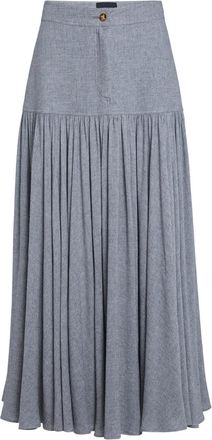 Giambattista Valli Gonna lunga plissettata - Grigio