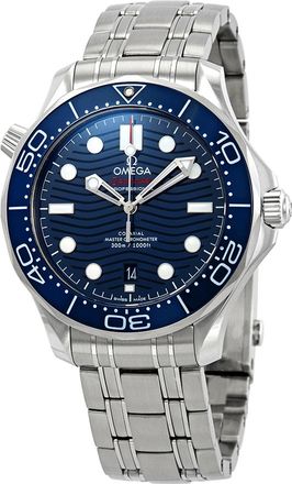 Omega Pre-owned Omega Seamaster Automatic Blue Dial Mens Watch 210.30.42.20.03.001