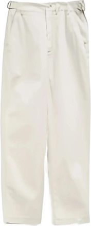 Christophe Lemaire Tapered Workwear Broek - Heren - Straight fit broeken - Beige - M - Leer - Broeken