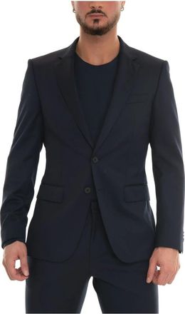 HUGO BOSS H-Huge Jas - Heren - Blazers - Blauw - S - Wol - Jassen