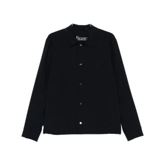Herno Casual Shirts, male, Black, Size: 4XL Outerwear Herno