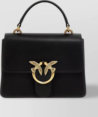 Pinko love bag one mini leather top handle bag