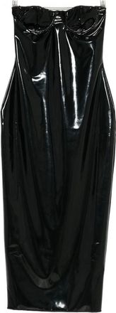 Os&eacute;ree Latex Midi Dress