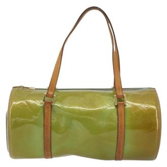 Louis Vuitton Bedford Handbag Monogram Vernis Green Patent_Leather Handbag (Pre-Owned)