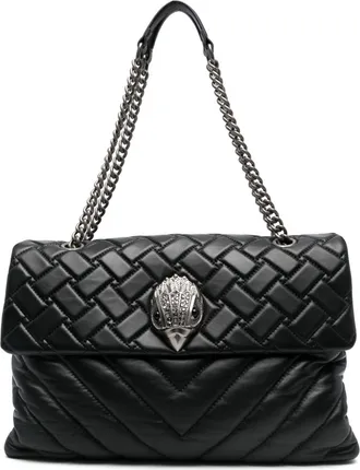 Kurt Geiger large Kensington shoulder bag - women - Calf Leather/Polyester - OS - Black