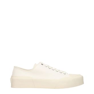 Jil Sander Beige Fabric Low Top Mens Sneakers
