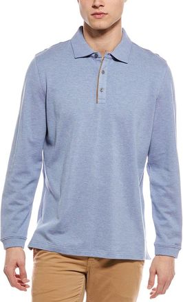 Scott Barber Wool-Blend Pique Polo Shirt