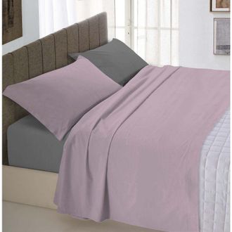 Homemania Homemania - Set Lenzuola Letto Singolo Cotone Natural Color, lavorato in Italia - Completo Letto, Lenzuolo Sotto con Angoli, Telo Sopra 90x200cm e
