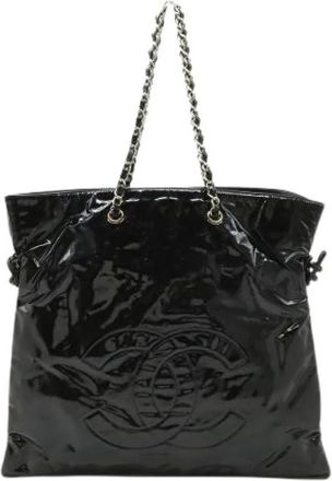 Chanel Pre-owned Bonbon Chain Tote Bag Black - Dames - Vintage Shopper - Zwart - ONE Size - Vintage
