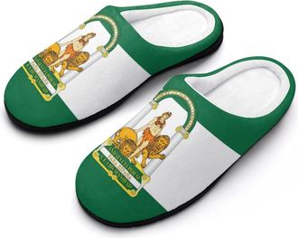 Generic Flag of Andaluc&iacute;a Mens House Slippers Memory Foam Washable Cotton Slip on Home Shoes