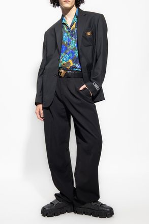 Versace Single-breasted Blazer, Mens, Black