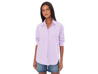 Michael Stars Carson Button Down Shirt Womens Clothing Whimsy : XL (US 10-12), Cotton/Down/Lyocell