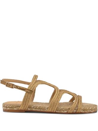 Castaner Sandali con suola piatta - Oro