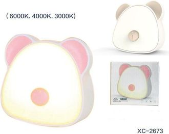 Trade Shop Trade Shop - Lampada Led Scrivania Tavolo Orsetto 3 Mode Luce 6000k 4000k 3000k Xc2673