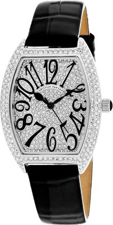 Christian Van Sant Womens Elegant White Tonneau 42mm