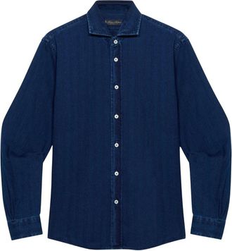 Brooks Brothers Hombre, Camisas, Azul, Talla: S