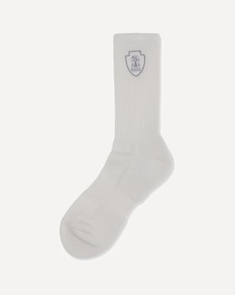 Brunello Cucinelli Ribbed cotton knit Socks Male S