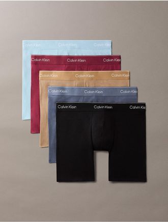 Calvin Klein Mens Icon Cotton Stretch 5-Pack Boxer Brief - Multi - XL