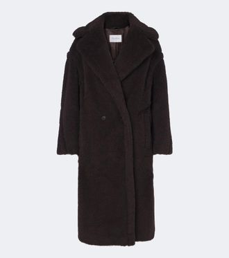 Max Mara Alpaca, wool, and silk teddy coat