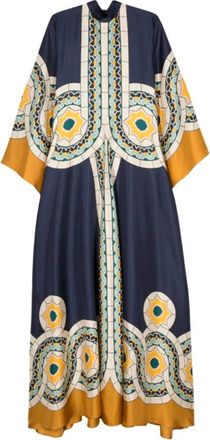 La DoubleJ Magnifico Maxi Jurk - Dames - Maxi kleedjes - Veelkleurig - M - Kleedjes