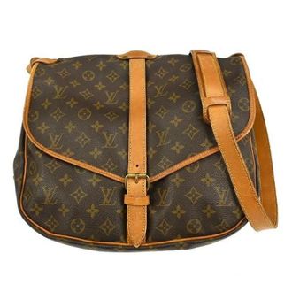 Louis Vuitton Vintage, unisex, Bruin, ONE Size, Pre-owned Canvas Crossbody Tas