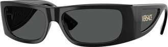 Versace Stijlvolle zonnebril Ve 4482 Gb 1/87 - Heren - Zonnebrillen - Zwart - 57 MM - Accessoires