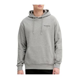 Karl Lagerfeld Hoodies, male, Gray, M, Sweat Hoody 705106-553918