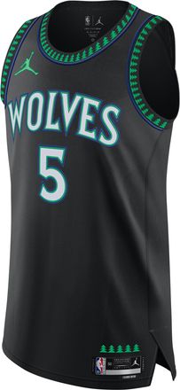Nike Mens Minnesota Timberwolves Anthony Edwards Dri-FIT ADV NBA Authentic Jersey in Black | II4398-010